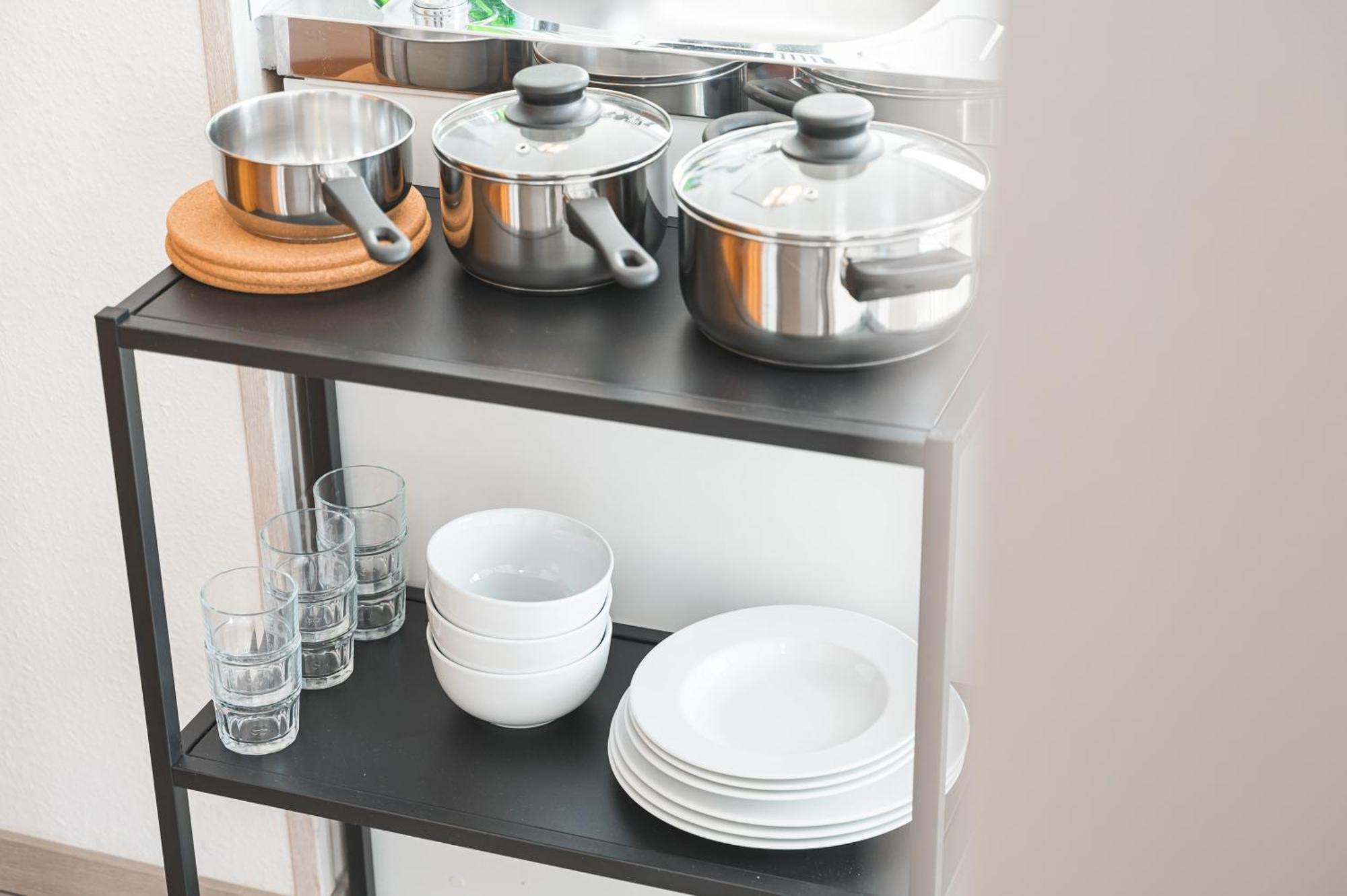 Home2Stay Apartmenthaus Heilbronn City Kitchen Parking Highspeed Wifi Washroom Exterior photo